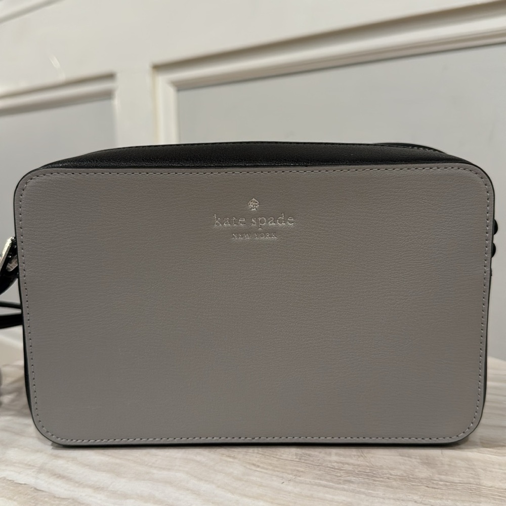 Kate Spade Sienna Gray Black Colorblock Camera Crossbody - Picture 4 of 17